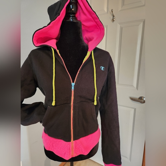 Champion Black and Pink Jacket - Picture 3 of 11